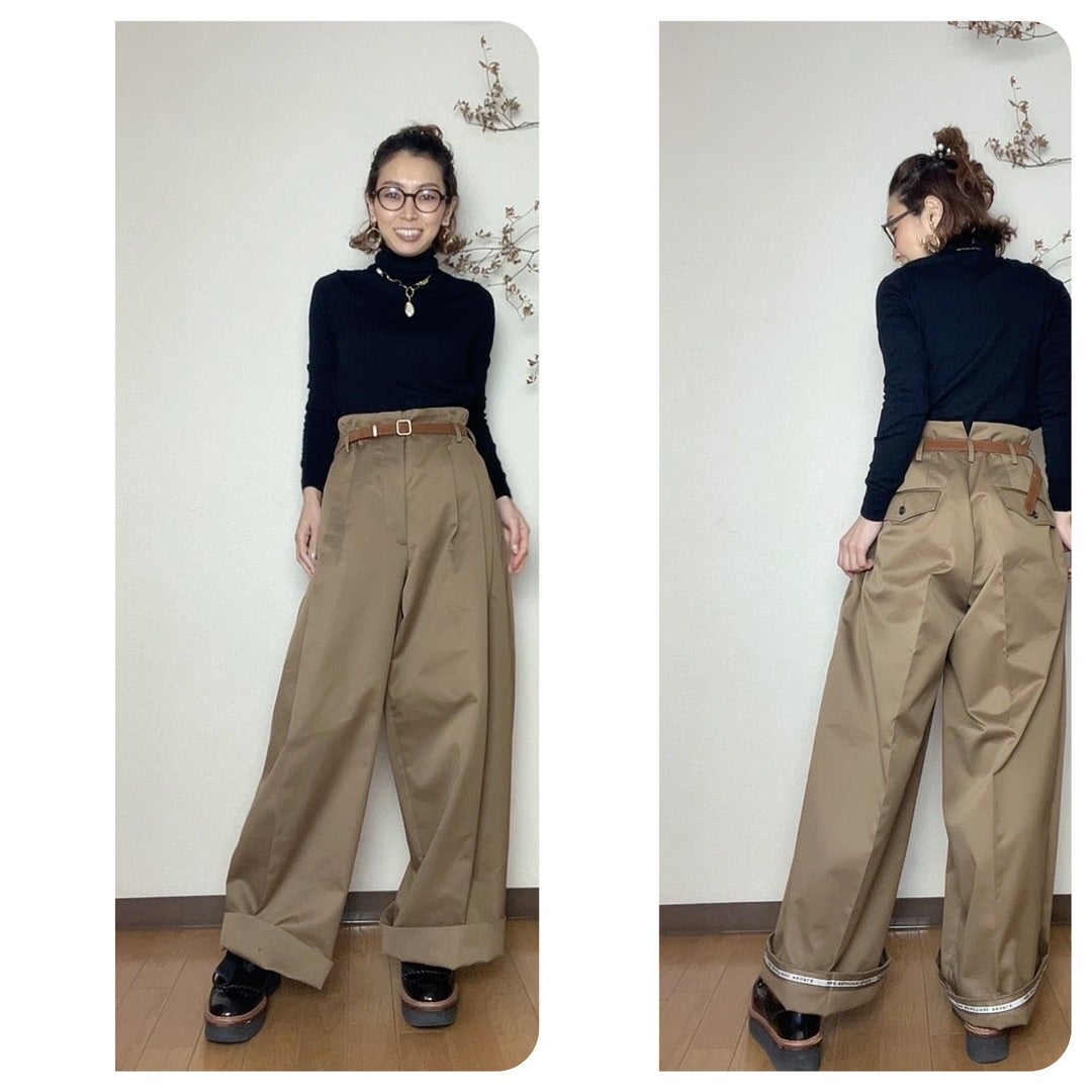 奇跡的にゲットできたGU×beautifulpeopleのタックワイドパンツ | 大阪