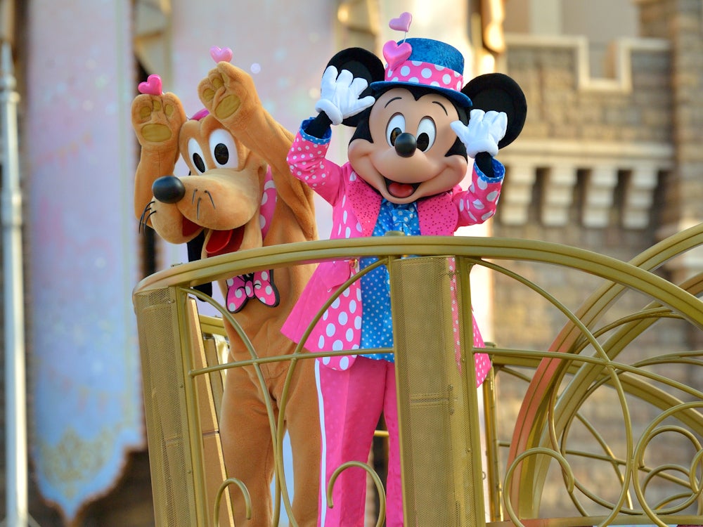 パルパル ミニー＠ファンダーランド2 城前DPAからのミッキー