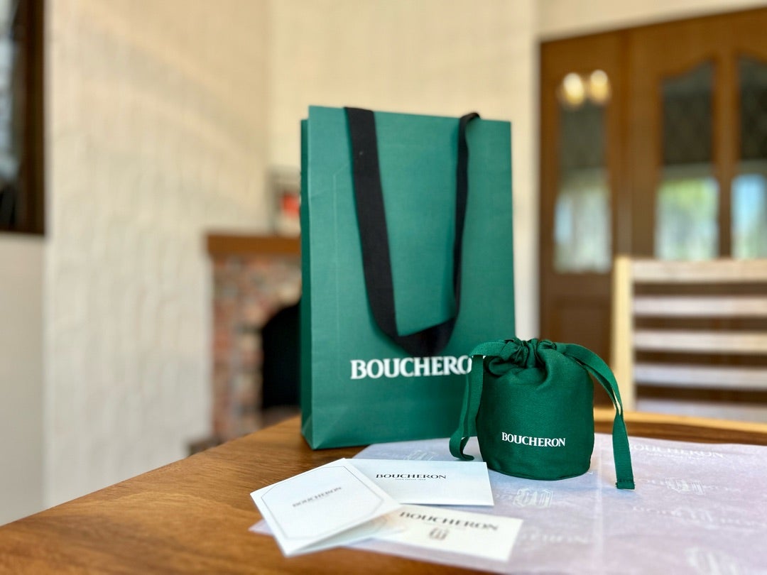 BOUCHERON アクセサリーシルバーケース、巾着（2個）、紙袋（2枚