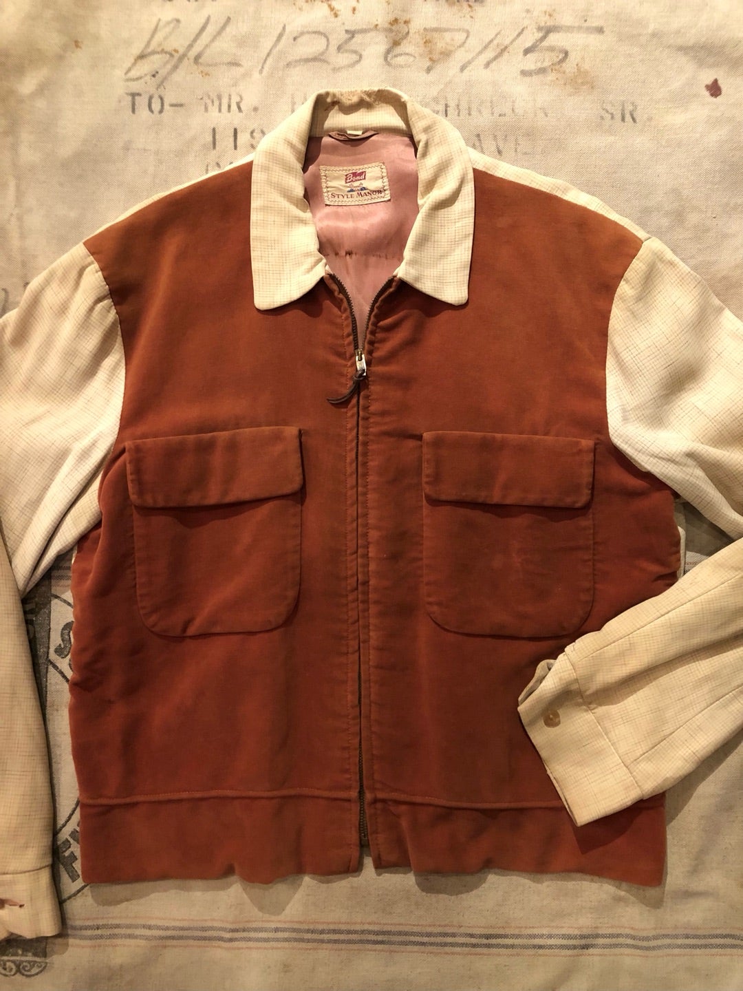 50s ヴィンテージ レーヨン ギャバジャン 【公式通販】