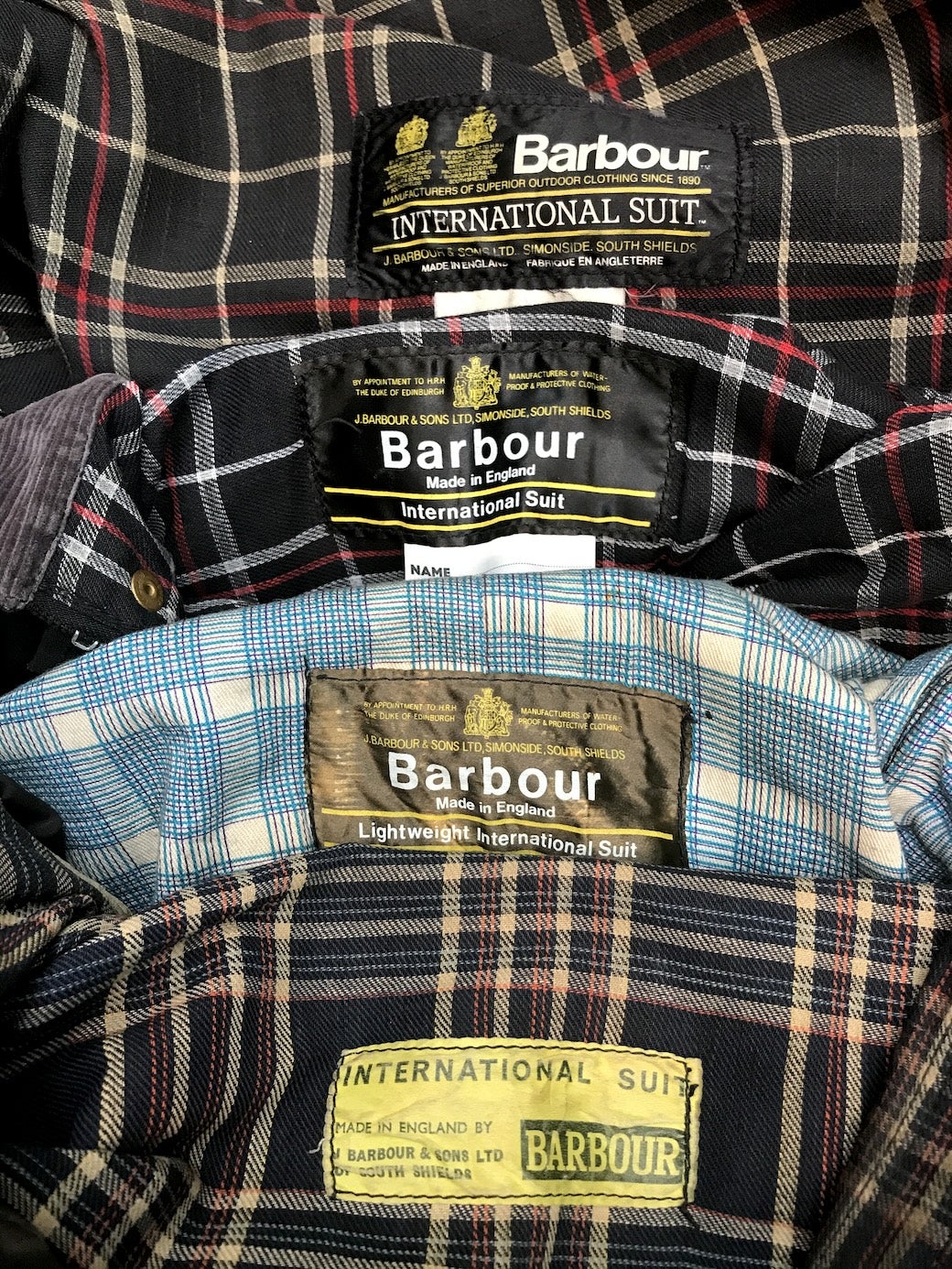 2,1,Yellow, Tag Vintage Barbour 