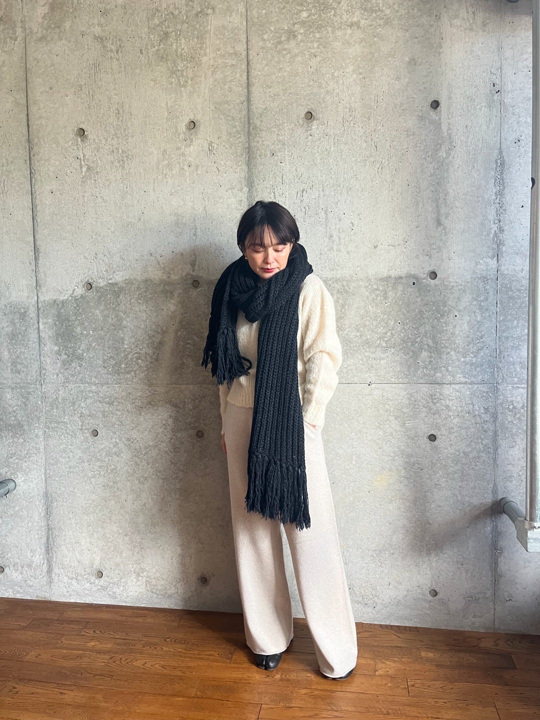 フリンジマフラー BATONER バトナー | Browness FASHION BLOG