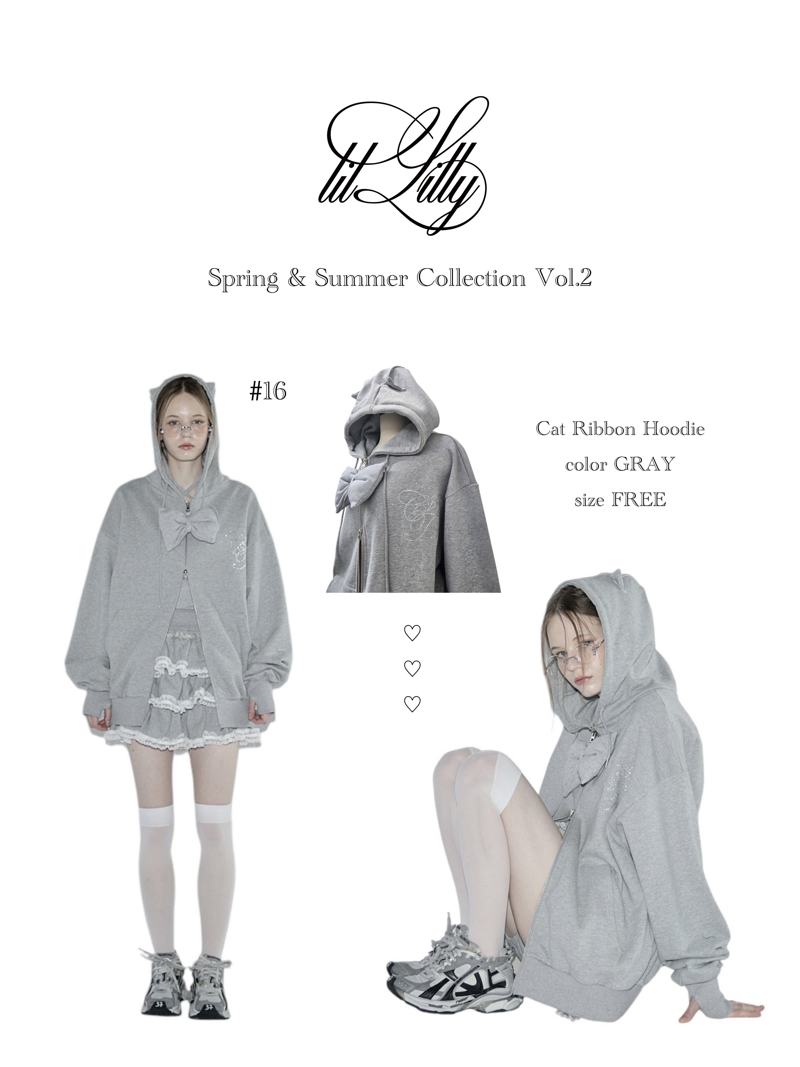 🐈‍⬛CAT リボンパーカー予約開始🐈‍⬛ | lilLilly official webstore