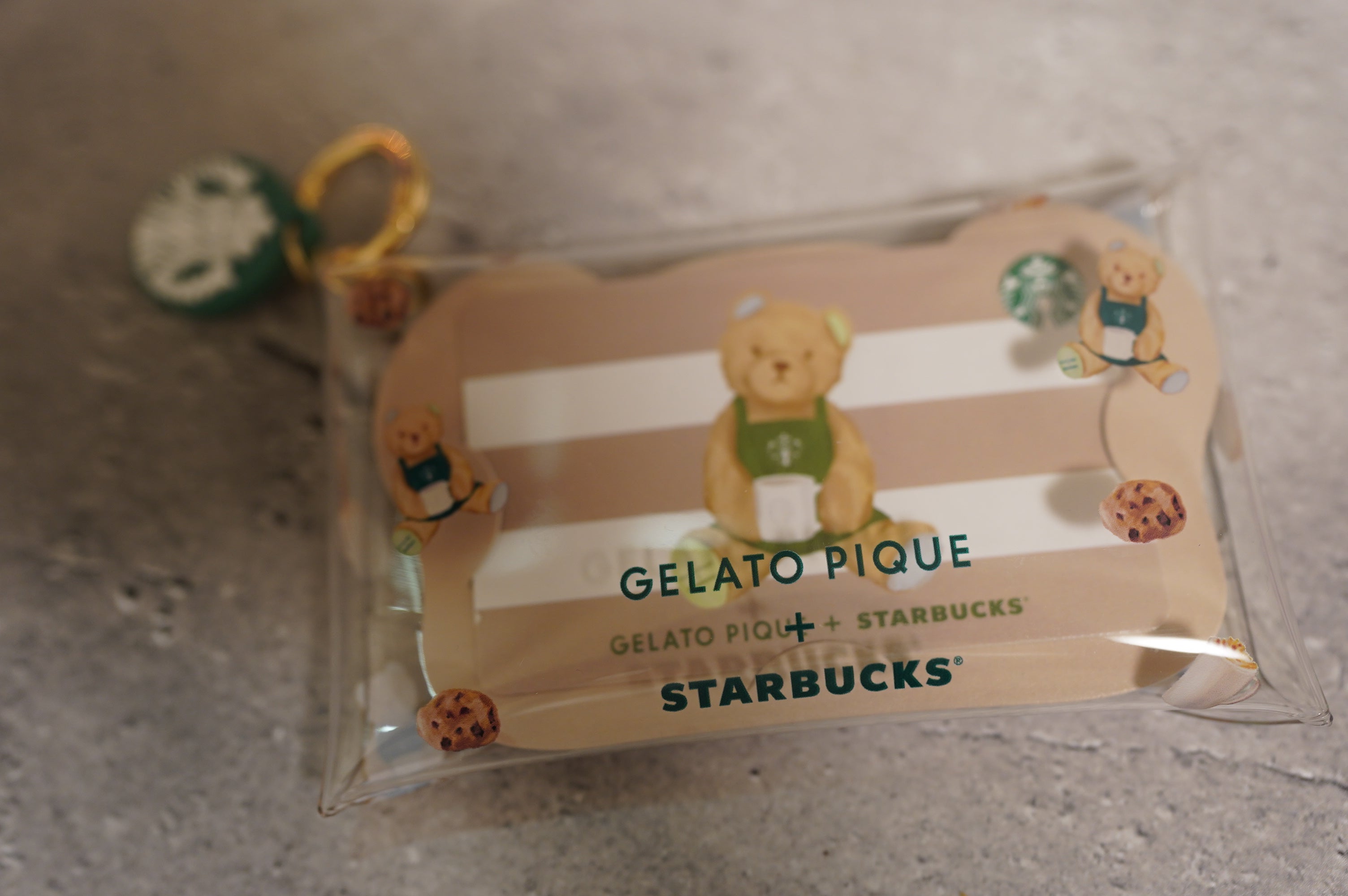 スタバ ジェラートピケ スタバコラボ マルチケース付きスタバカード