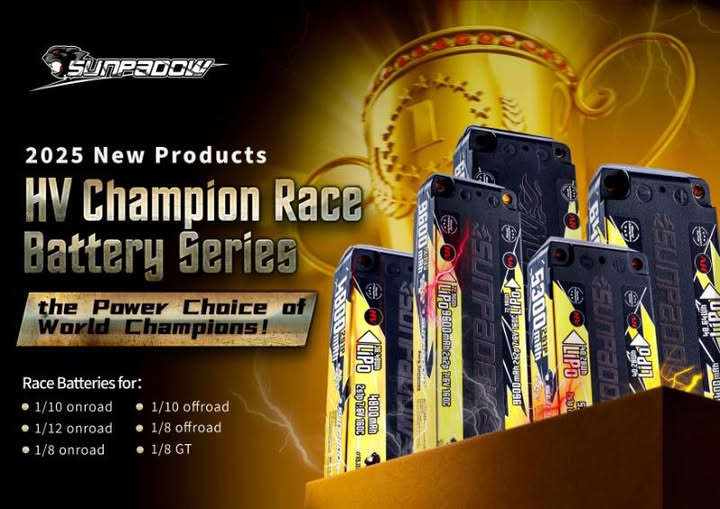 SUNPADOW-Champion-6800新品未使用3本 SUNPADOWからNEWバッテリー