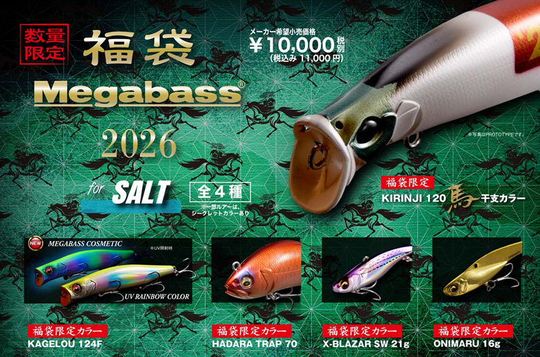 今年も もうそんな時期】 御予約受付開始！ メガバス 2026福袋 | HAMA