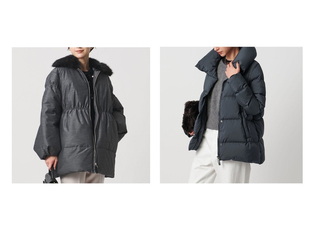 女性らしさと防寒性を備えたダウンコート】UNITED ARROWS(ユナイテッド