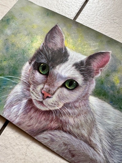 アクリル画 猫 | happy&willy 桜草パステル画の部屋