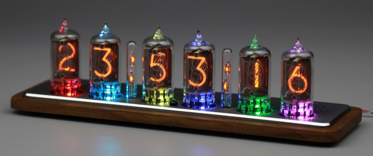 貴重なニキシー管時計をお届けます！ロシア製 IN-14管を使用した時計