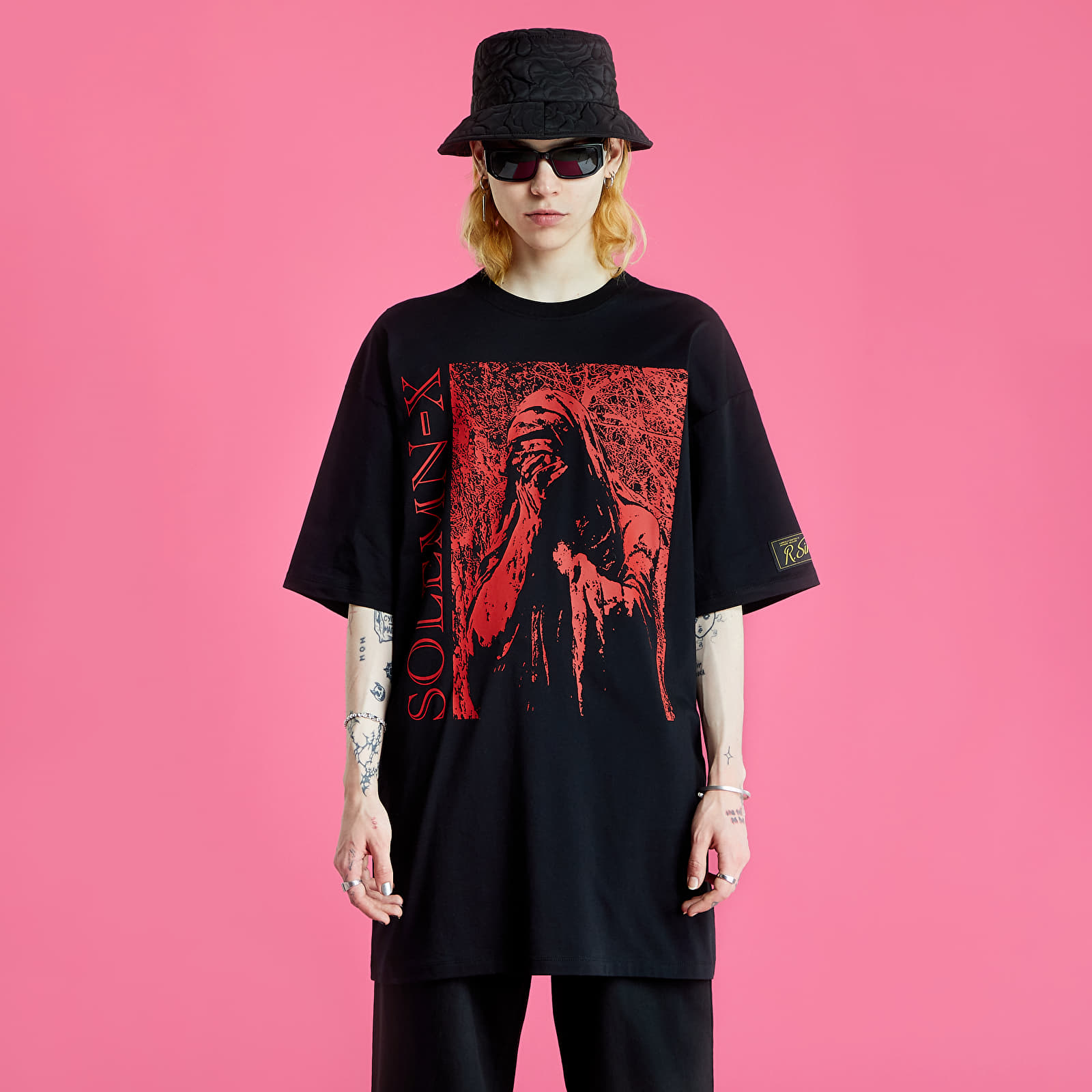 T-shirts RAF SIMONS Oversized T-Shirt Solemn-X Black (221-M130