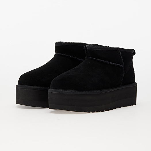 Women's shoes UGG W Classic Ultra Mini Platform Black (1135092-BLK