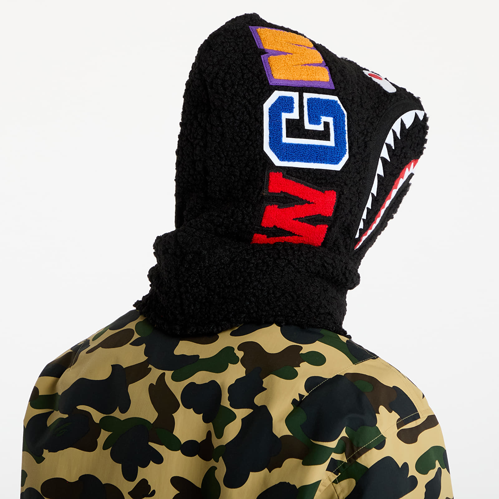 Scarves A BATHING APE Shark Boa Snood L Black (001GDK802003L BLK