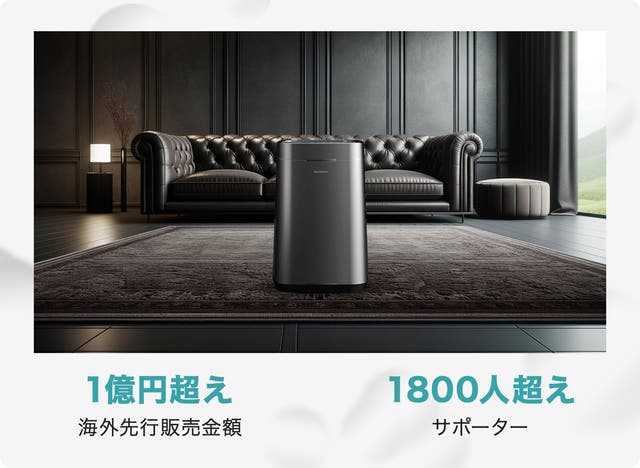 5段階フィルターで花粉も徹底撃退！フィルターも交換不要！Apolnus