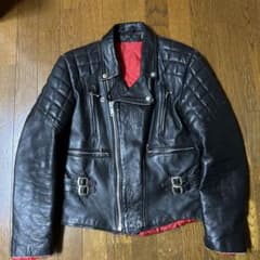 70s UK ヴィンテージ ダブルライダース ロンジャン 英国製666パンク