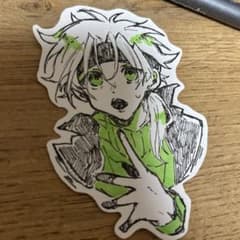 手描きイラスト オリジナル ステッカー風 原画 - メルカリ