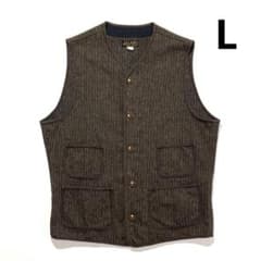 JELADO ビーチクロス ベスト L こげ茶 ブラウンズビーチ 針刺し