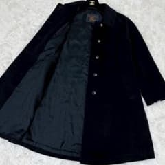 最高級 美品 金ロゴ バーバリー プレステージ ロングコート アンゴラ