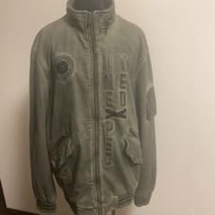 お得新品未使用:DESIGUALバックレザー刺繍ミリタリーモスグリーン