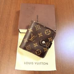Louis Vuittonルイヴィトン モノグラム コンパクトジップ 二つ折財布