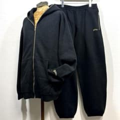 XL 上下 肉厚 黒金 マスターピース ヘクティク スウェット パーカー