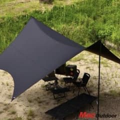 黒L新品 Mac Outdoor Mac One ヘキサ タープ ブラック - メルカリ