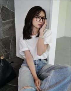 anuans Unisex Ribbed Cotton T-shirt ホワイト - メルカリ