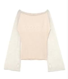 ANDMARY Amari knit top grey freesize - メルカリ