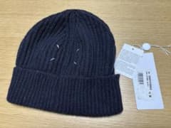 Maison Margiela ネイビー ニット帽 ビーニー M 室内試着のみ - メルカリ