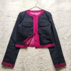 極美品】FENDI ノーカラーデニムジャケット やまとなでしこ 松嶋菜々子