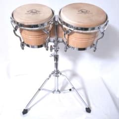 Pearl ホワイトウッドボンゴ スタンド セット BG-209W 本皮 パール