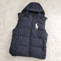 19196✨️ポロラルフローレン S ビッグポニー ダウンベスト ドロー