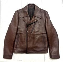 Brioni エルクレザー ライダース ブルゾン 中綿入 54 XL - メルカリ