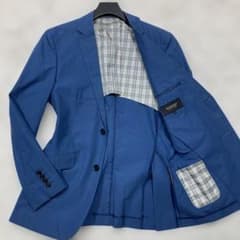 極美品 バーバリーブラックレーベル テーラードジャケット 青 Sサイズ
