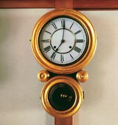 完動・美品〉精工舎 本四ツ丸達磨型ゼンマイ振り子時計 アンティーク古