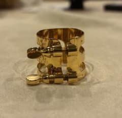 テナーサックスリガチャー wood stone gold plate - メルカリ