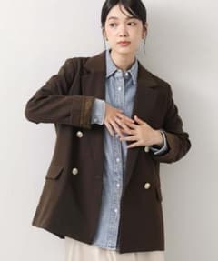 未使用タグ付 グレディブリリアン ツイルテーラードダブルジャケット