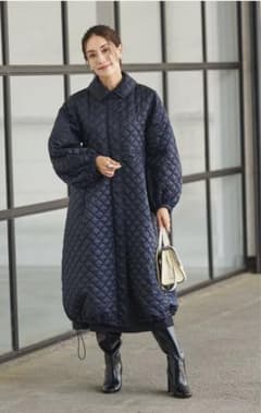 美品⭐︎亀恭子さんコラボ⭐︎オンワード#Newansキルティングロング