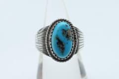 11号 ナバホ ランニングベアスタジオ ターコイズ リング RB 指輪