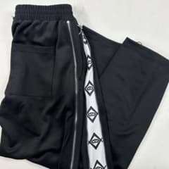 b1439【REFLEM】サイドジップ ブラック パンツ ジャージ ゴスロリ