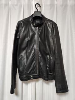 トゥモローランド BLUE WORK ラムレザー シングル ライダース 黒 M