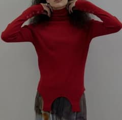 BEST TOUCH GARTER DETAIL KNIT TOP 【 レッド】 - メルカリ