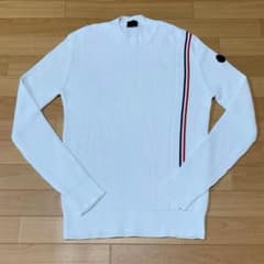 美品タグ付〕モンクレール セーター ニット ホワイト M 国内正規品