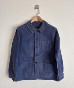 40s 刺繍 モンサンミシェル モールスキン フレンチワーク フェード