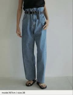 anuke アンヌーク Waist Tuck Denim 38サイズ - メルカリ