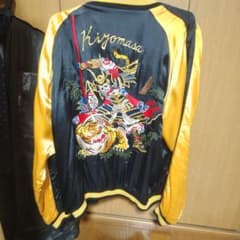 つ*し様 人気モデル クロップドヘッズ スカジャン 加藤清正 イエロー