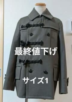 24aw sacai サカイ Pコート ダッフルコート カーキ - メルカリ