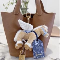 ハロッズ Harrods ペガサス キーホルダー バッグチャーム Pegasus