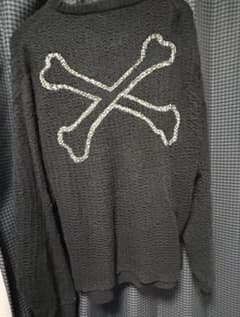 XL 03WTAPS ダブルタップス クロスボーン アクリル ニット セーター
