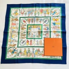 HERMES エルメス カレ90 COSTUMES CIVILS シルク 大判 - メルカリ