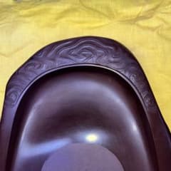 ⭕️紅渓石硯 相馬羊堂 希少 彫刻入 6寸大 美品大型 宮崎県延岡市 女性